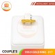 COUPLE'S 999.9 GOLD RING - 017 (Women size)