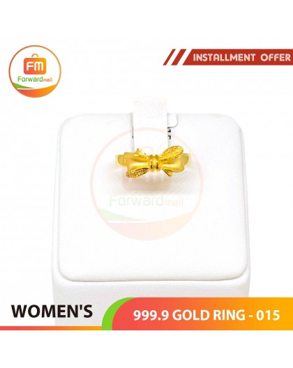 WOMEN'S 999.9 GOLD RING - 015