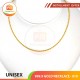 UNISEX 999.9 GOLD NECKLACE - 019: 48cm