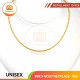 UNISEX 999.9 GOLD NECKLACE - 020: 51cm