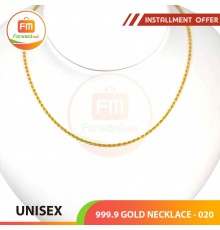 UNISEX 999.9 GOLD NECKLACE - 020: 51cm