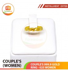 COUPLE'S 999.9 GOLD RING - 025 (Women size)