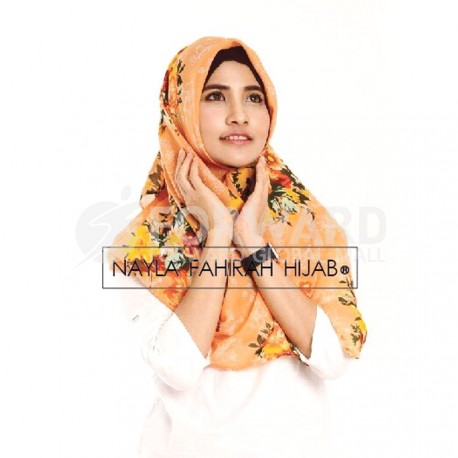 Pashmina Adillah Orange Kuning orange TW Forwardmall