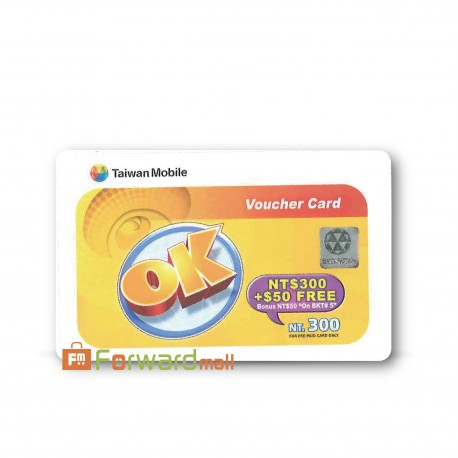 Voucher Pulsa Telepon OK 350 300NT 50NT TW Forwardmall